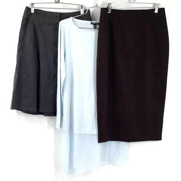 VINTAGE Eileen Fisher Women's Black Pencil Skirt XS - Picture 4 of 4